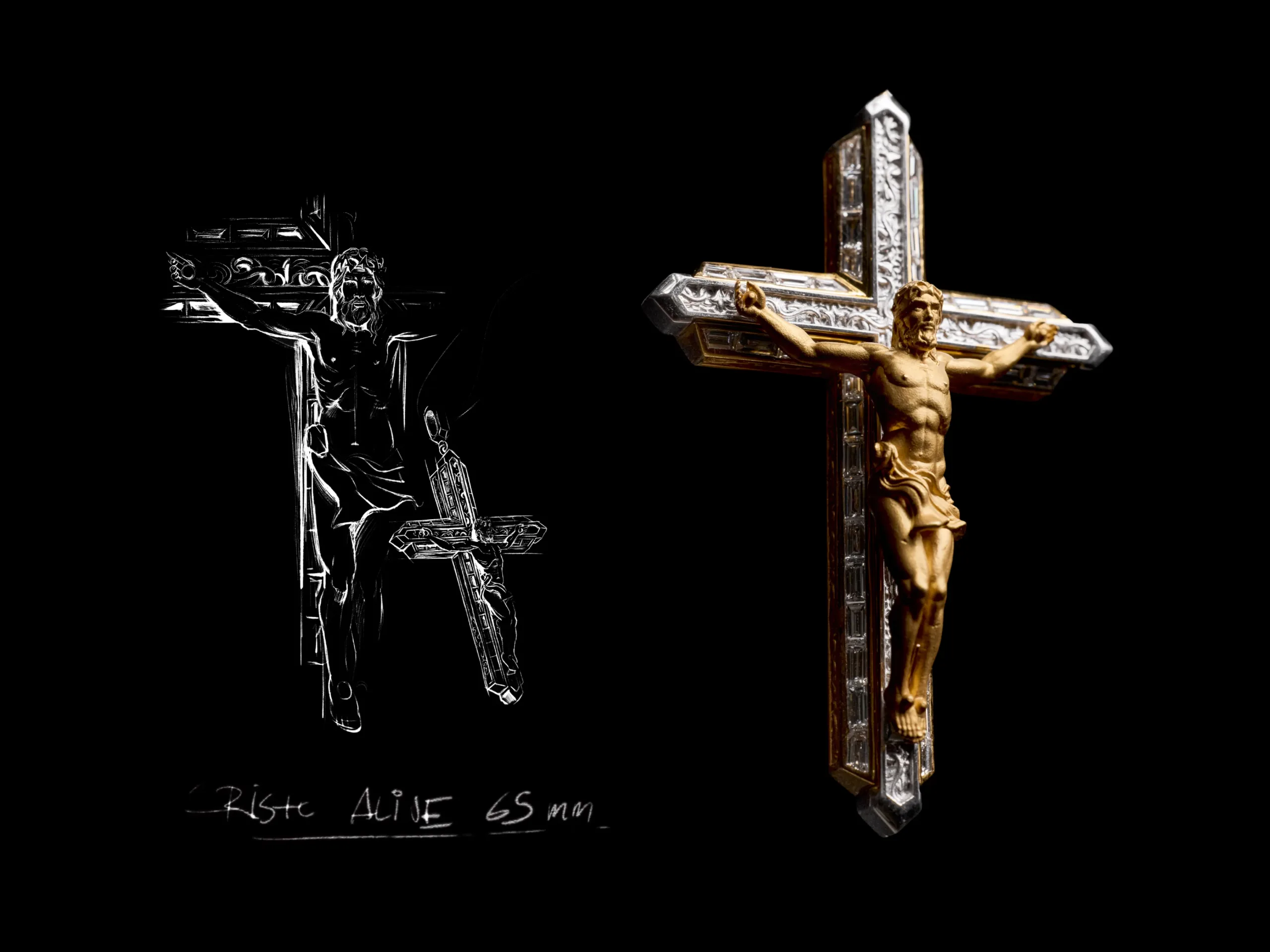 Cross of Jesus, symbol of inspiration and philosophy